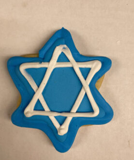 Hanukkah Star of David Cookie