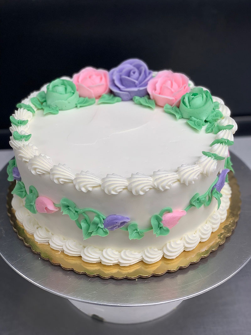 Summer Flowers Birthday Cake 3 - Montilio's Bakery