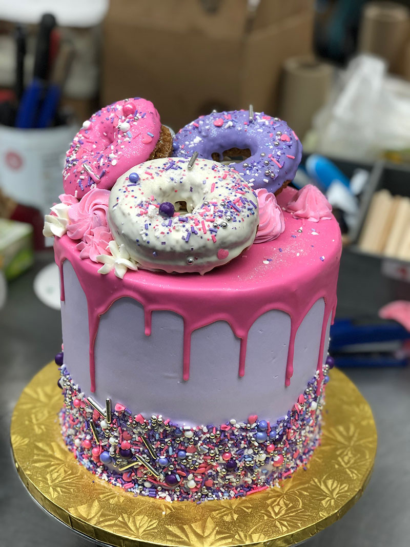 Donut Drip Cake - Hapa Cupcakes & Bakery - Orange County, CA | Hapa Bakery-happymobile.vn
