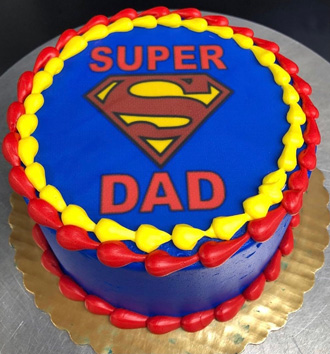 Super Dad Father's Day Cake